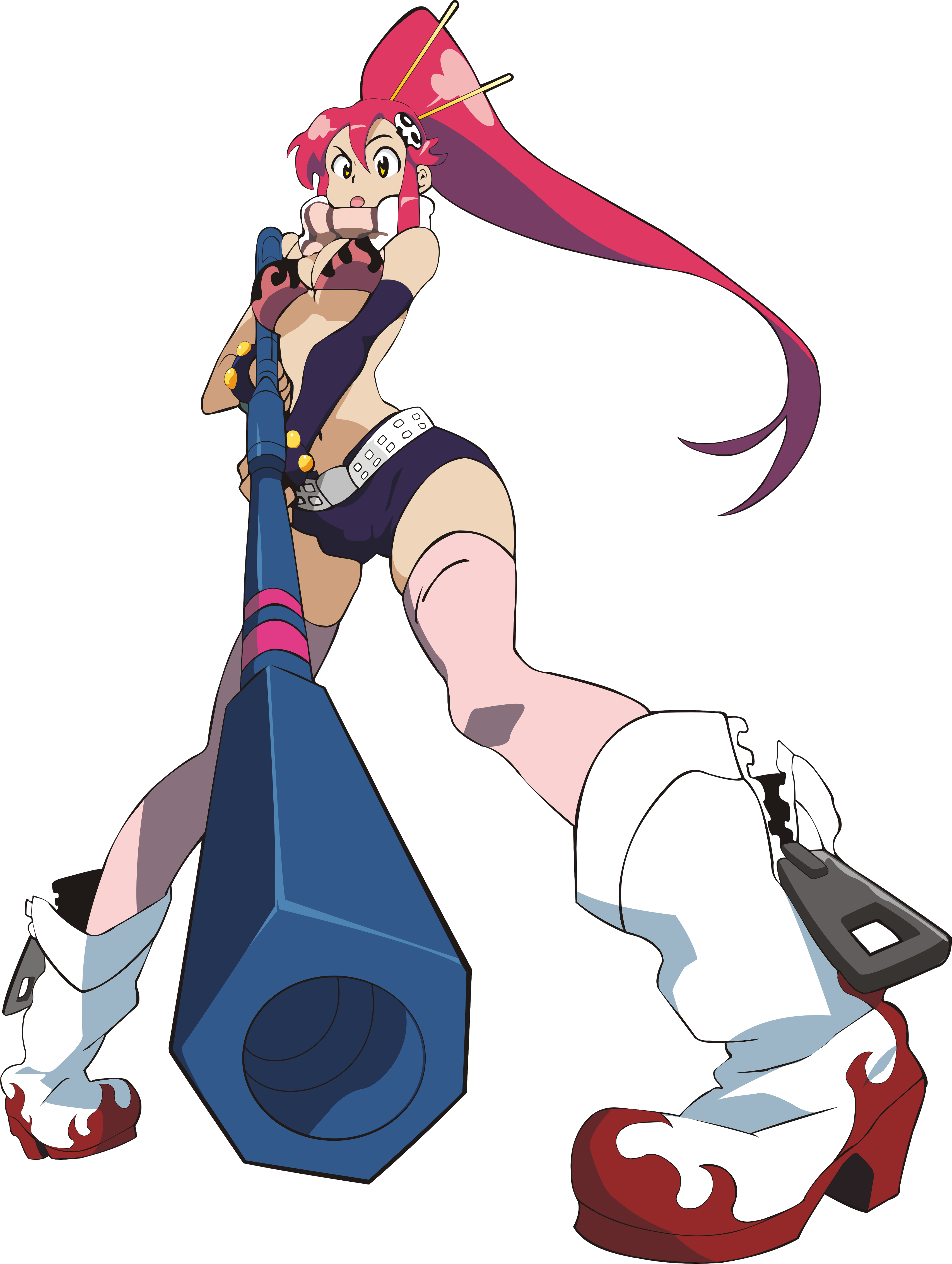 Tengen Toppa Gurren Lagann Yoko Bikini Top Gun Swimsuits Thighhighs